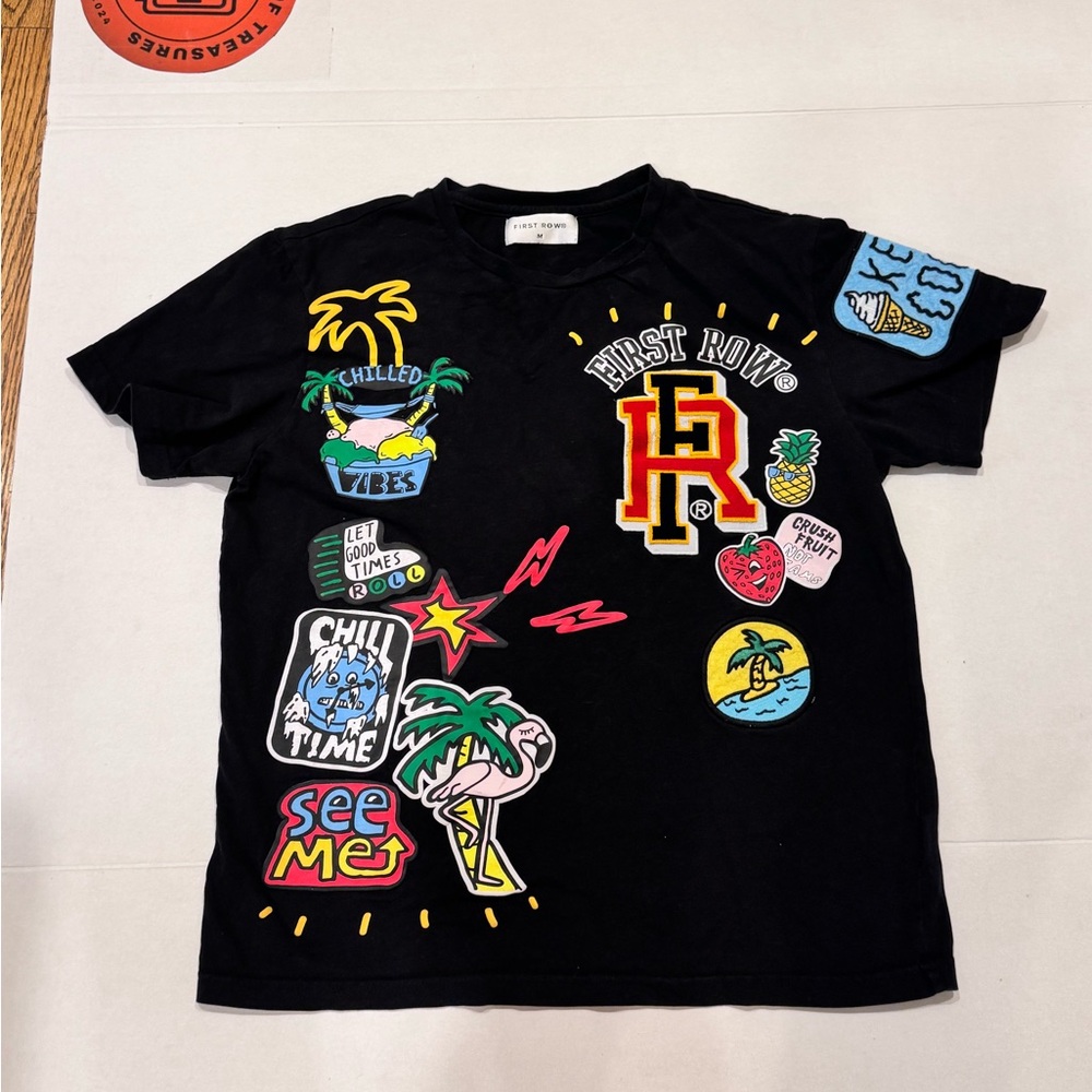 FIRST ROW BLACK Size Medium
CREW NECK SHORT Sleeve FR KEEP COOL SS TEE
